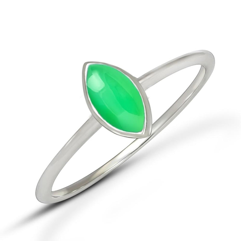 8*4 MM Marquise - Chrysoprase Jewelry Ring - CB-R809CP Catalogue