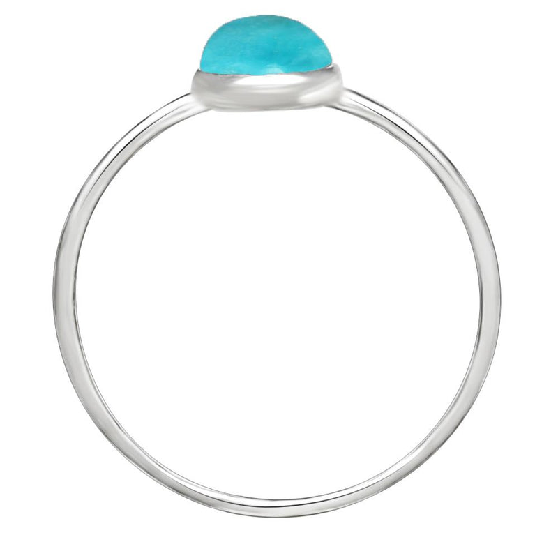 9*6 MM Pear - Natural Kingman Turquoise Ring - CB-R810KMT Catalogue