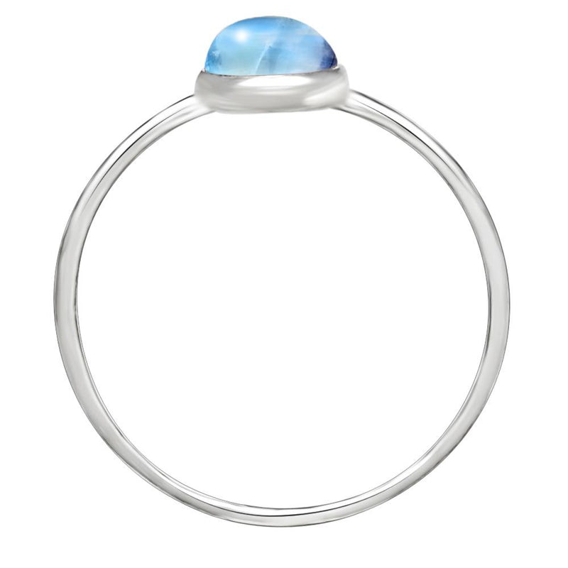 9*6 MM Pear - Rainbow Moonstone - Cabochon Jewelry Ring - CB-R810RM Catalogue