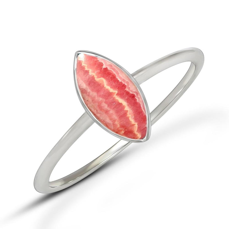 10*5 MM Marquise - Rhodochrosite Ring - CB-R812RDO Catalogue