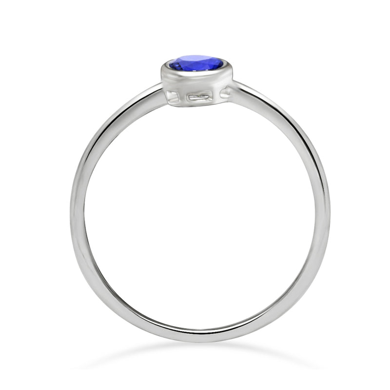 4*4 MM Round - Sapphire Ring - CB-R813SAP Catalogue