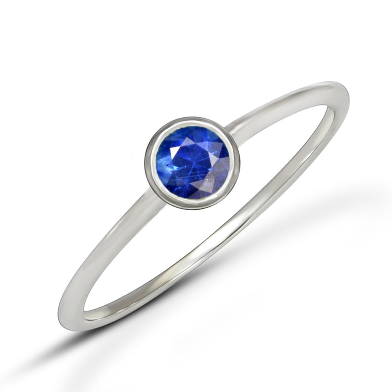 4*4 MM Round - Sapphire Ring - CB-R813SAP Catalogue