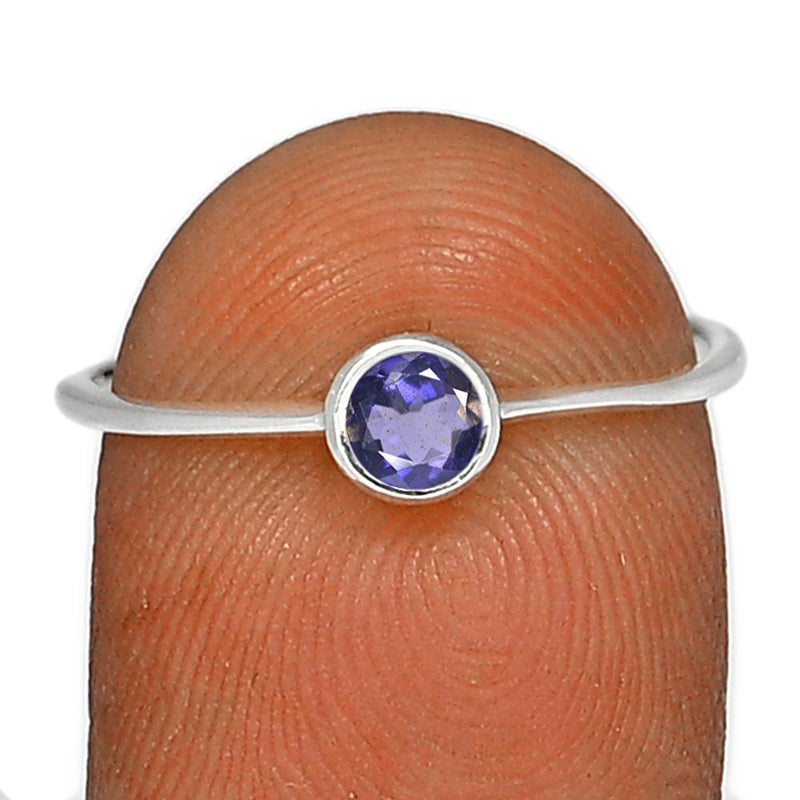 4*4 MM Round - Iolite Ring - CB-R813I Catalogue