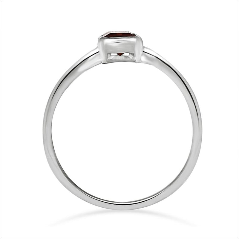 6*4 MM Octo - Garnet Faceted Ring - CB-R814GRF Catalogue