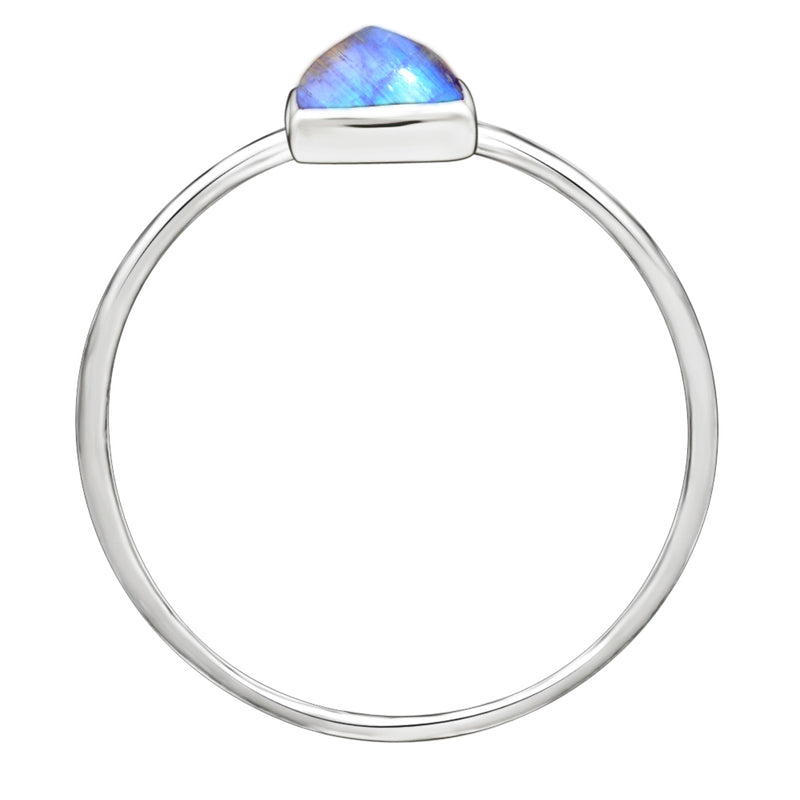 7*5 MM Octo - Rainbow Moonstone Jewelry Ring - CB-R816RM Catalogue