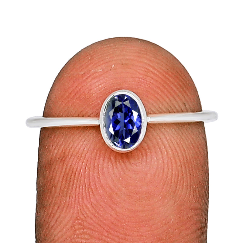 6*4 MM Oval - Iolite Ring - CB-R820I Catalogue