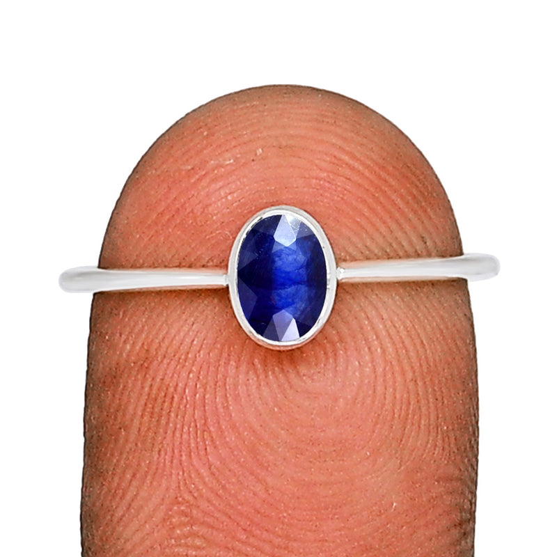 6*4 MM Oval - Natural Sapphire Ring - CB-R820S Catalogue