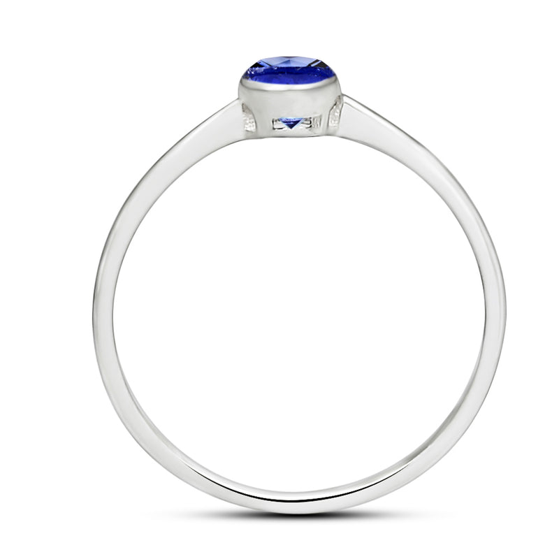 6*4 MM Oval - Natural Sapphire Ring - CB-R820S Catalogue