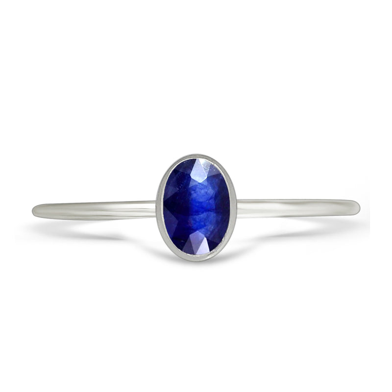 6*4 MM Oval - Natural Sapphire Ring - CB-R820S Catalogue