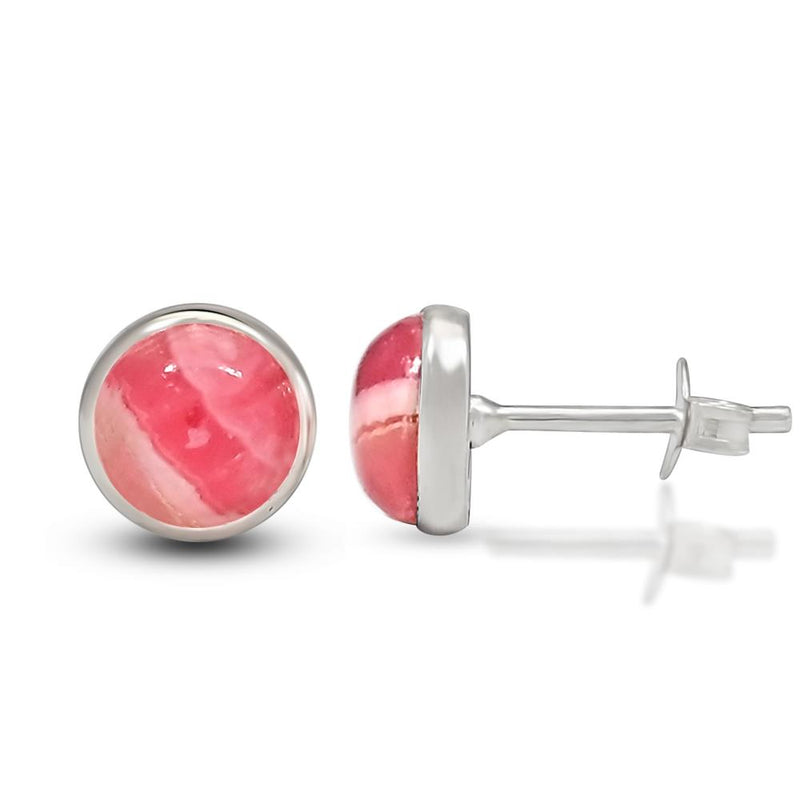 5*5 MM Round - Rhodochrosite Stud - CB-S601RDO Catalogue