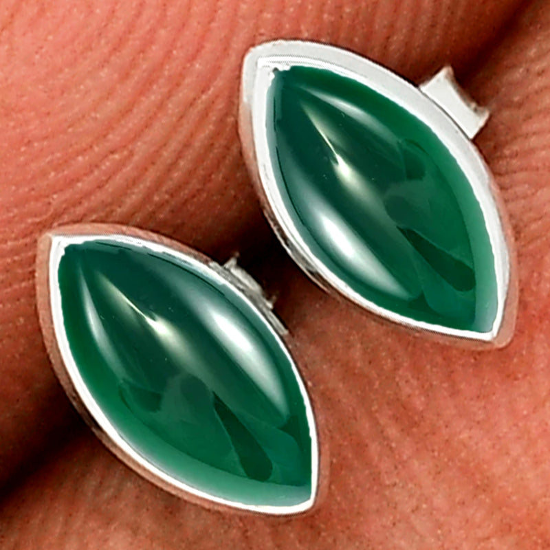 8*4 MM Marquise - Green Onyx Stud - CB-S604GO Catalogue