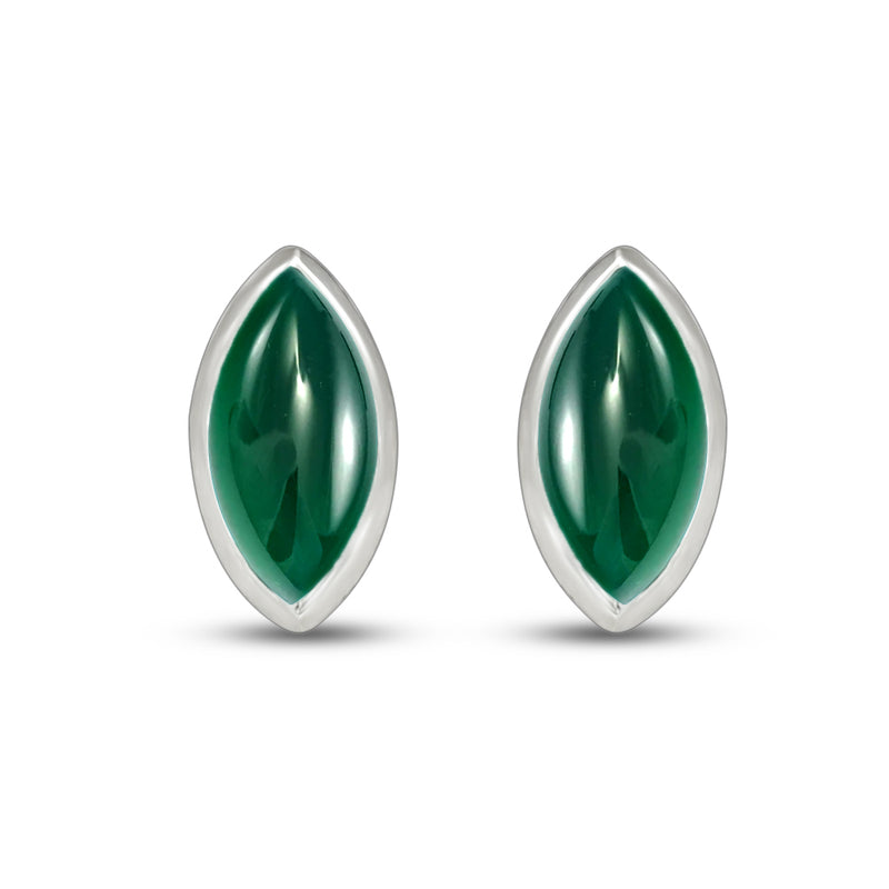 8*4 MM Marquise - Green Onyx Stud - CB-S604GO Catalogue
