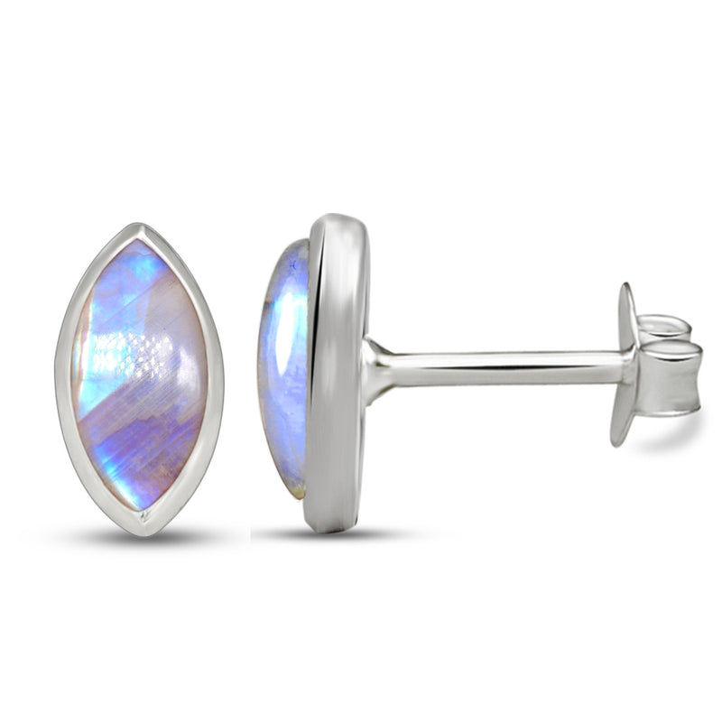 8*4 MM Marquise - Rainbow Moonstone Stud - CB-S604RM Catalogue