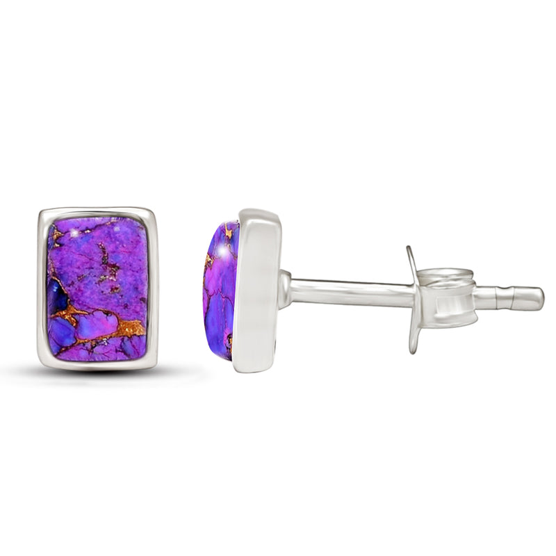 6*4 MM Octo - Purple Copper Turquoise Stud - CB-S606PCT Catalogue