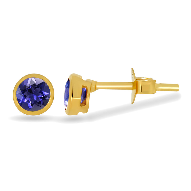 4*4 MM Round - 18k Gold Vermeil - Iolite - CB-S607G-I Catalogue