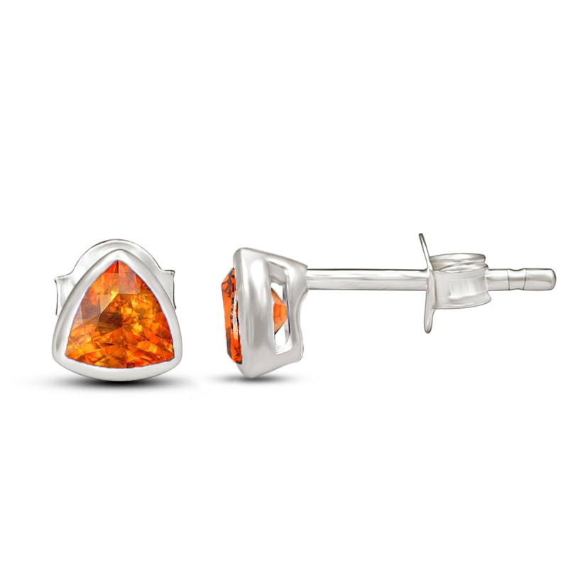 4*4 MM Trillion - Mandarin Garnet Faceted Stud - CB-S609OGF Catalogue