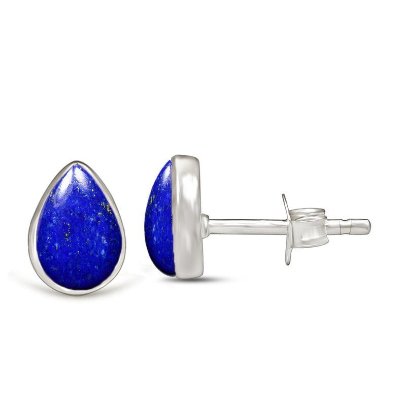 7*5 MM Pear - Lapis Stud - CB-S610LPS Catalogue