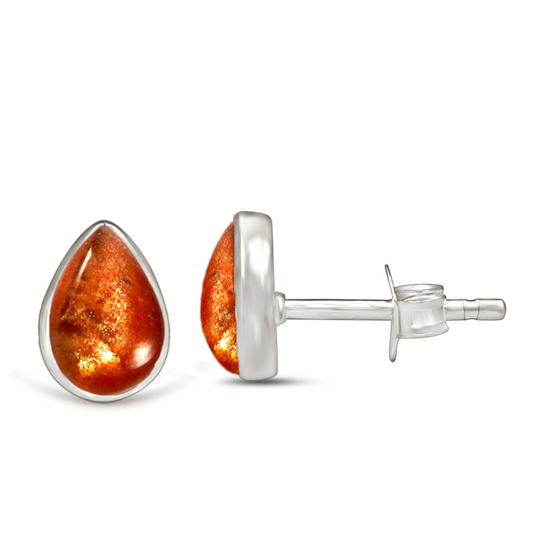 7*5 MM Pear - Sunstone Stud - CB-S610SS Catalogue