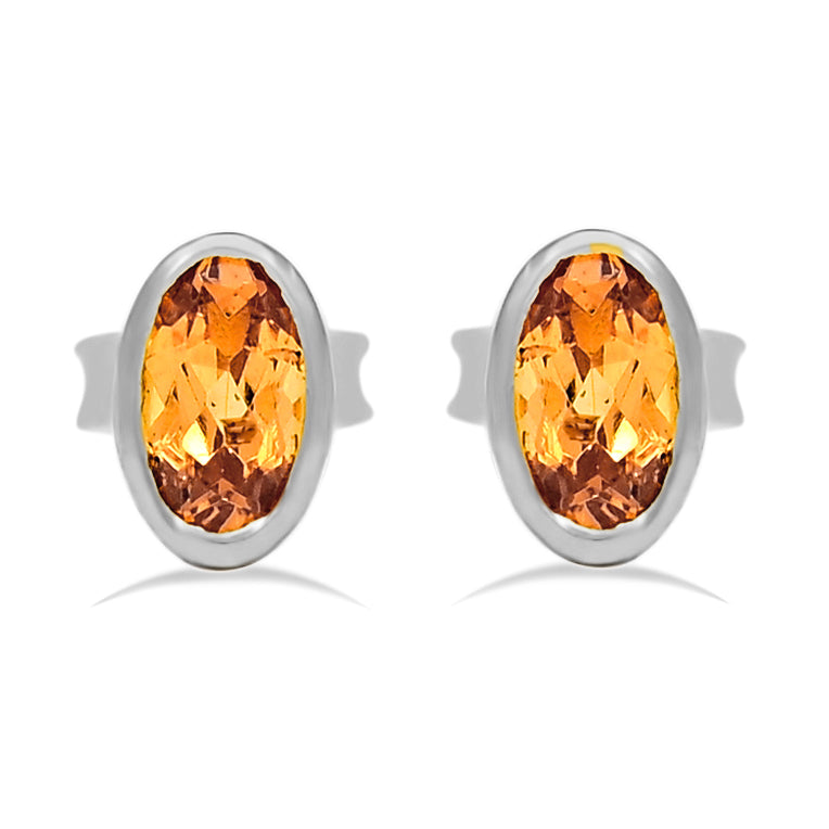 5*3 MM Oval - Mandarin Garnet Faceted Studs - CB-S612OGF Catalogue