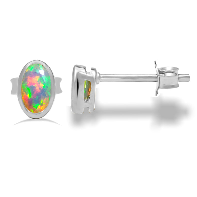 5*3 MM Oval - Ethiopian Opal Faceted Stud - CB-S612EOF Catalogue
