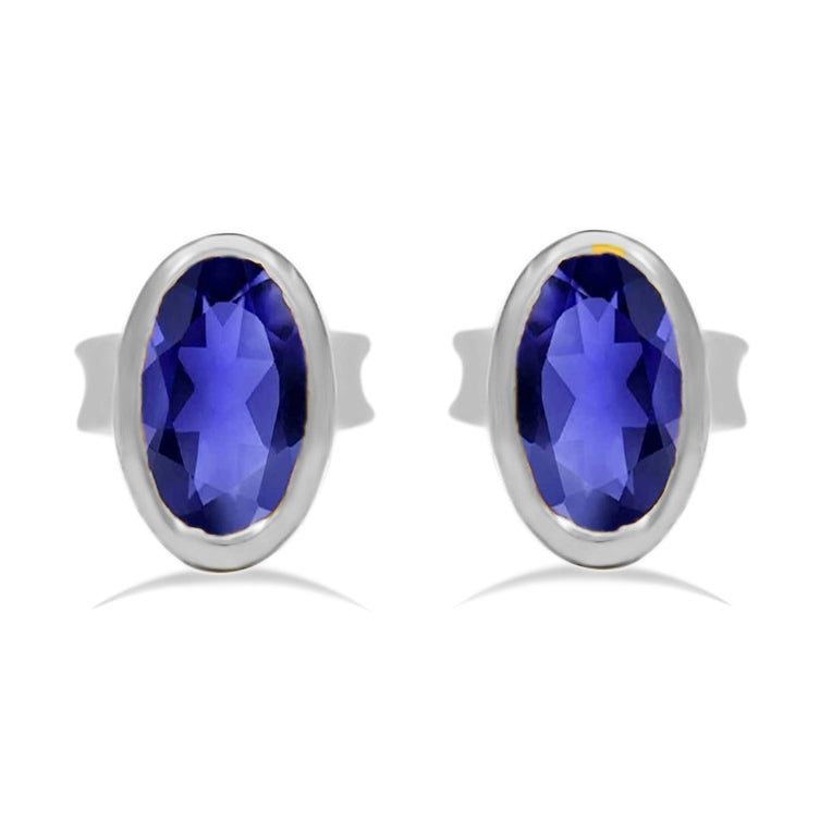 5*3 MM Oval - Iolite Stud - CB-S612I Catalogue