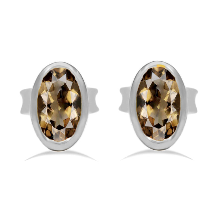 5*3 MM Oval - Smokey Quartz Stud - CB-S612SQ Catalogue