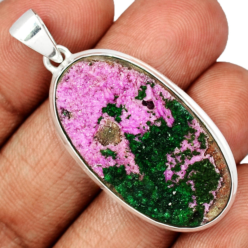 1.8" Cobalt Druzy Pendants - CBDP340