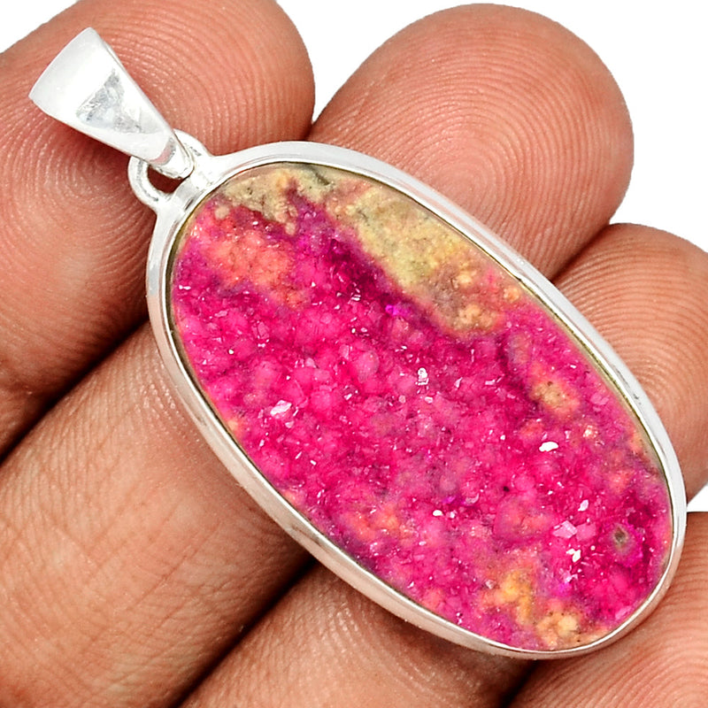 2" Cobalt Druzy Pendants - CBDP345