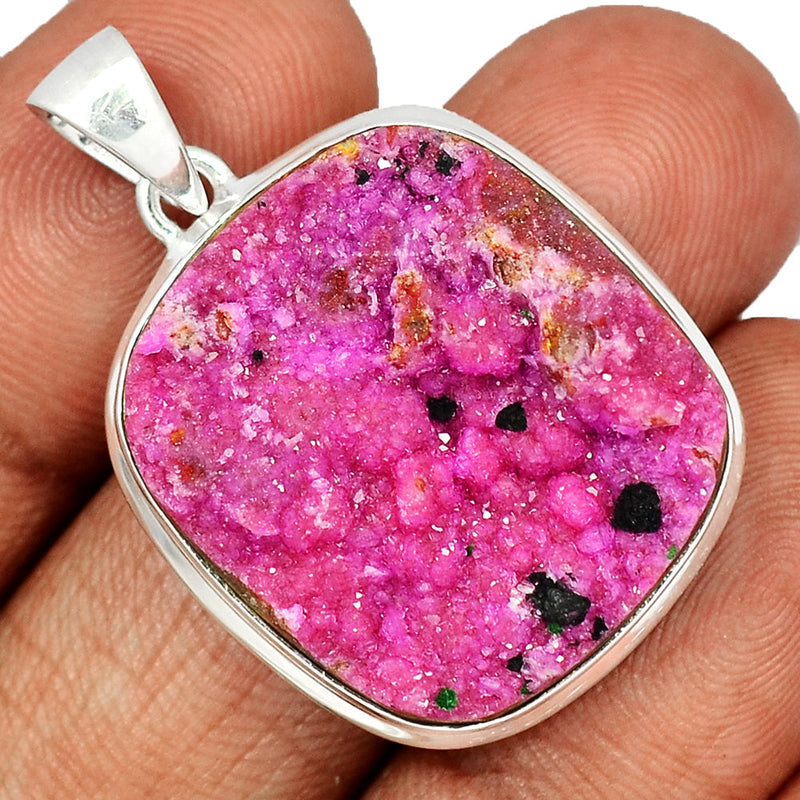 1.5" Cobalt Druzy Pendants - CBDP346