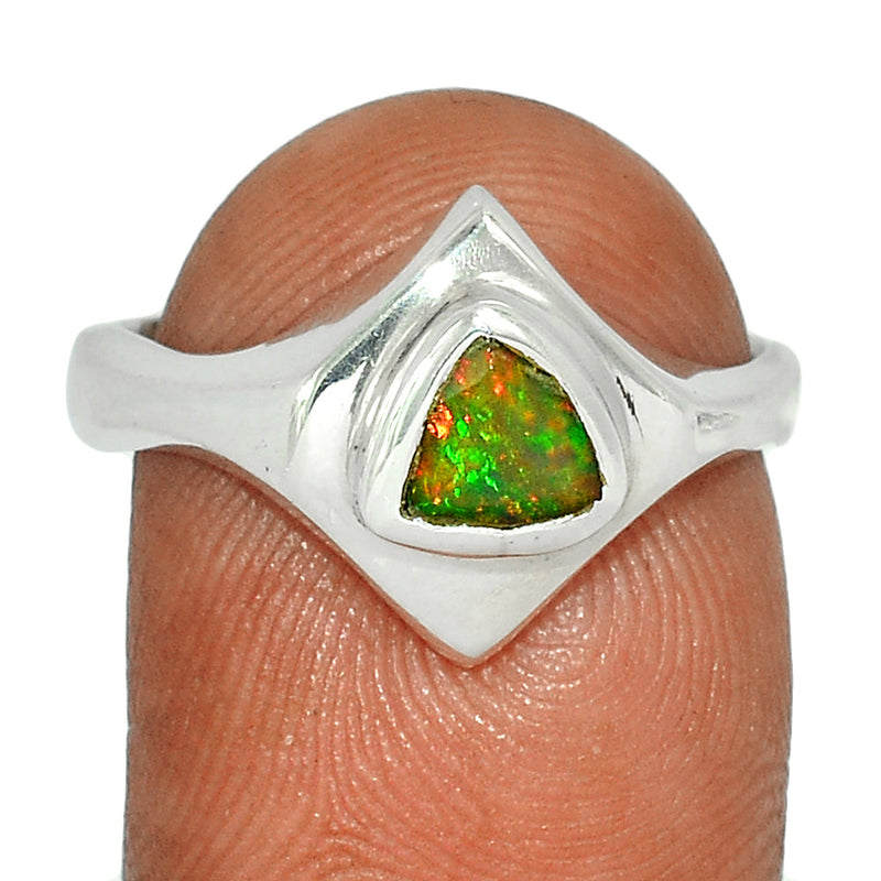 Solid - Chalama Black Opal Faceted Ring - CBFR143