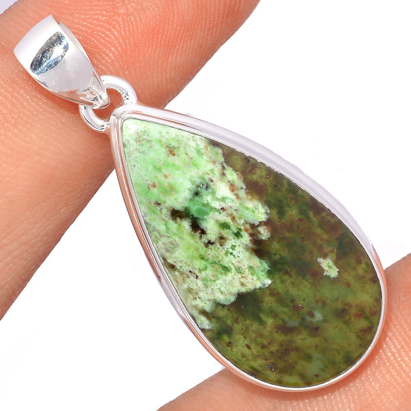 1.7" Chrome Chalcedony Pendants - CCDP105