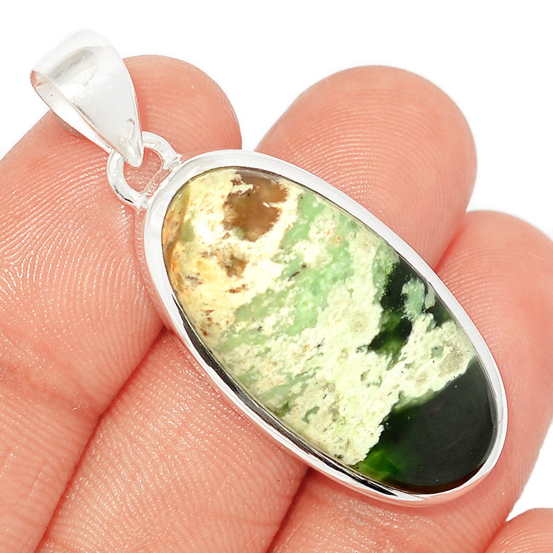 1.7" Chrome Chalcedony Pendants - CCDP177