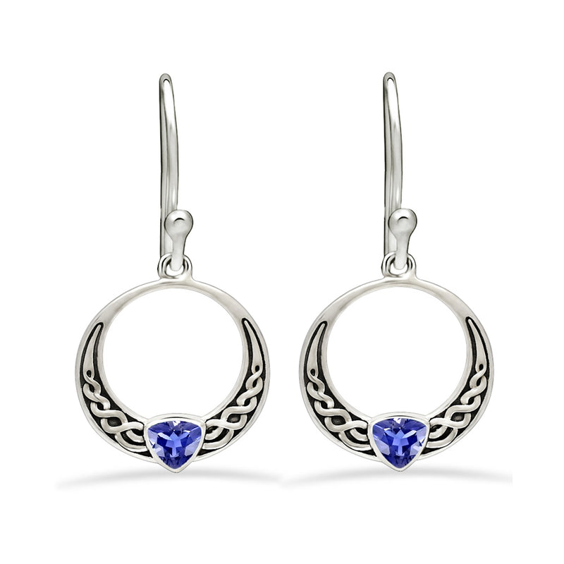 1.3" Celtic - Iolite Earrings - CCE506-I Catalogue