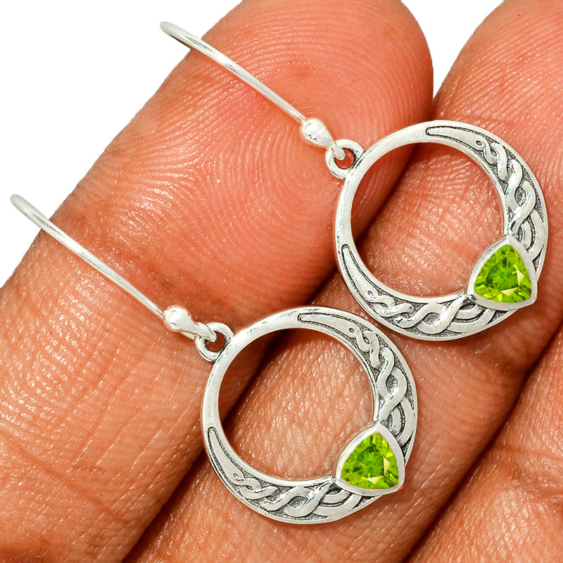 1.3" Celtic - Peridot Earrings - CCE506-P Catalogue