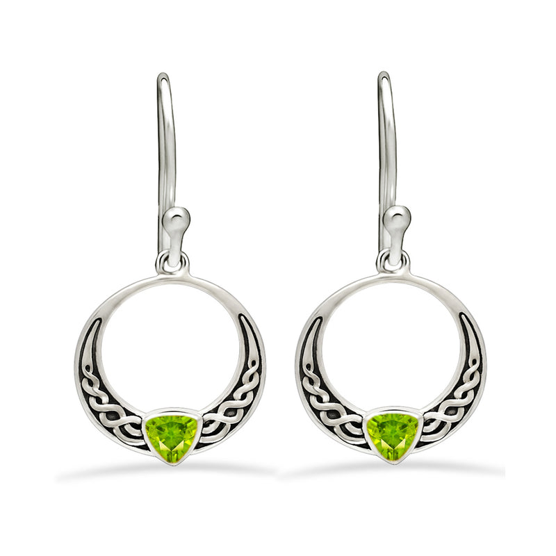 1.3" Celtic - Peridot Earrings - CCE506-P Catalogue