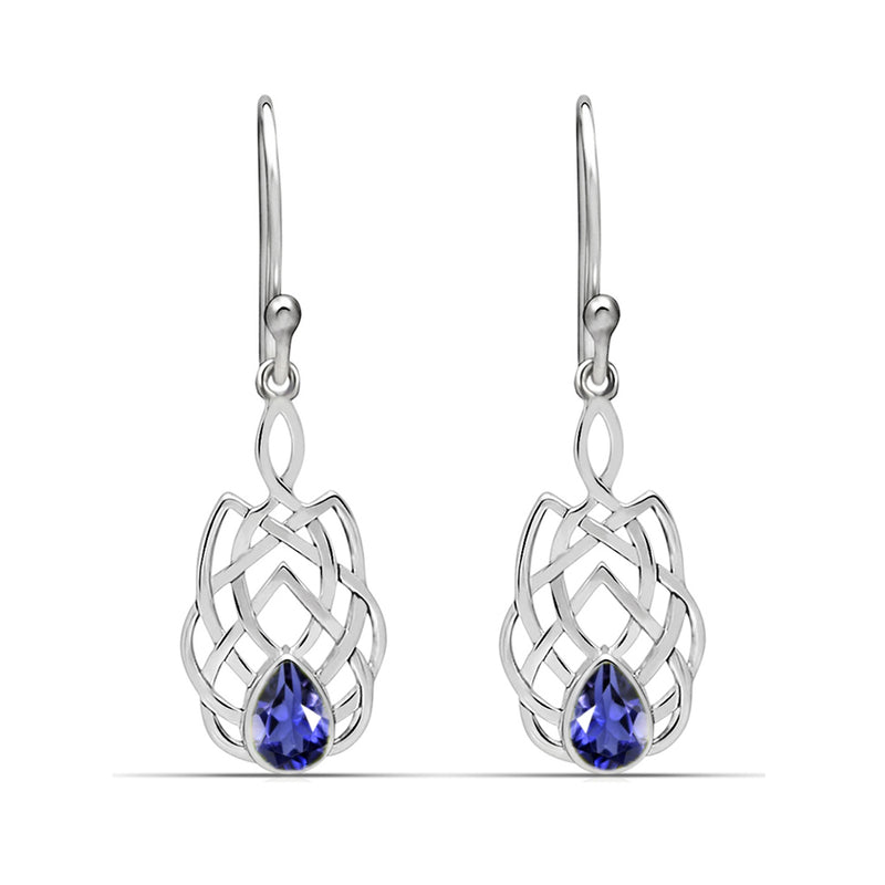 1.6" Celtic - Iolite Earrings - CCE509-I Catalogue