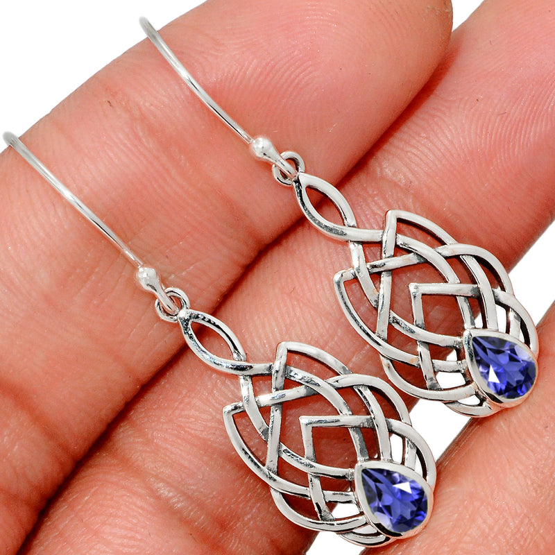 1.6" Celtic - Iolite Earrings - CCE509-I Catalogue