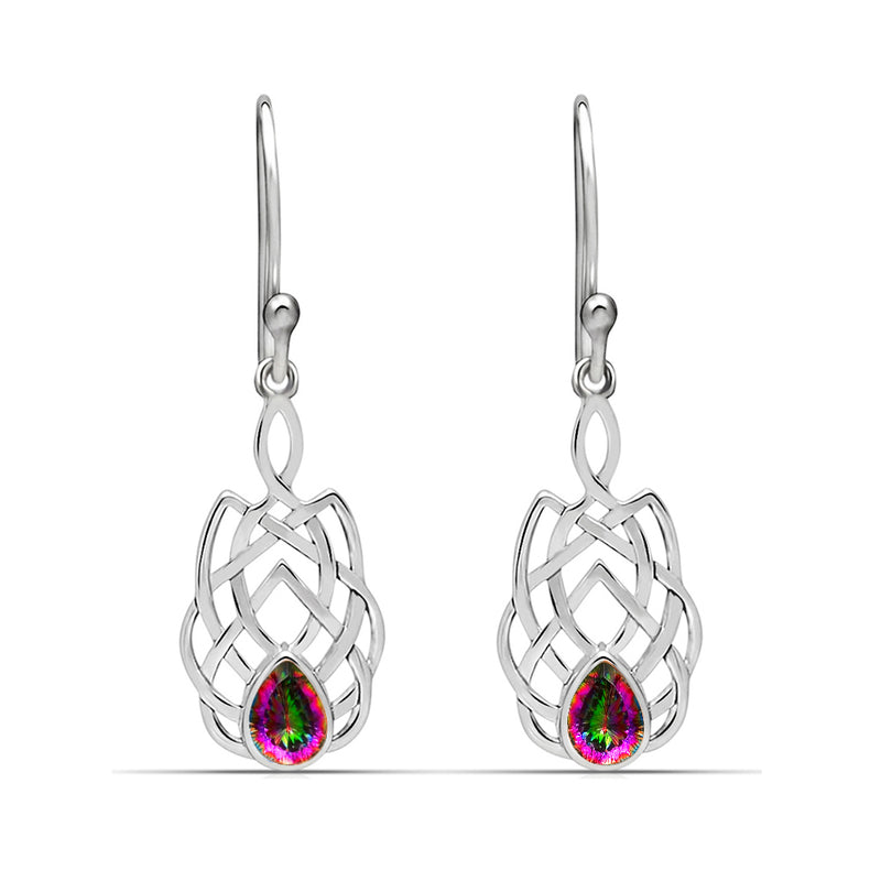 1.6" Celtic - Mystic Topaz Earrings - CCE509-MT Catalogue