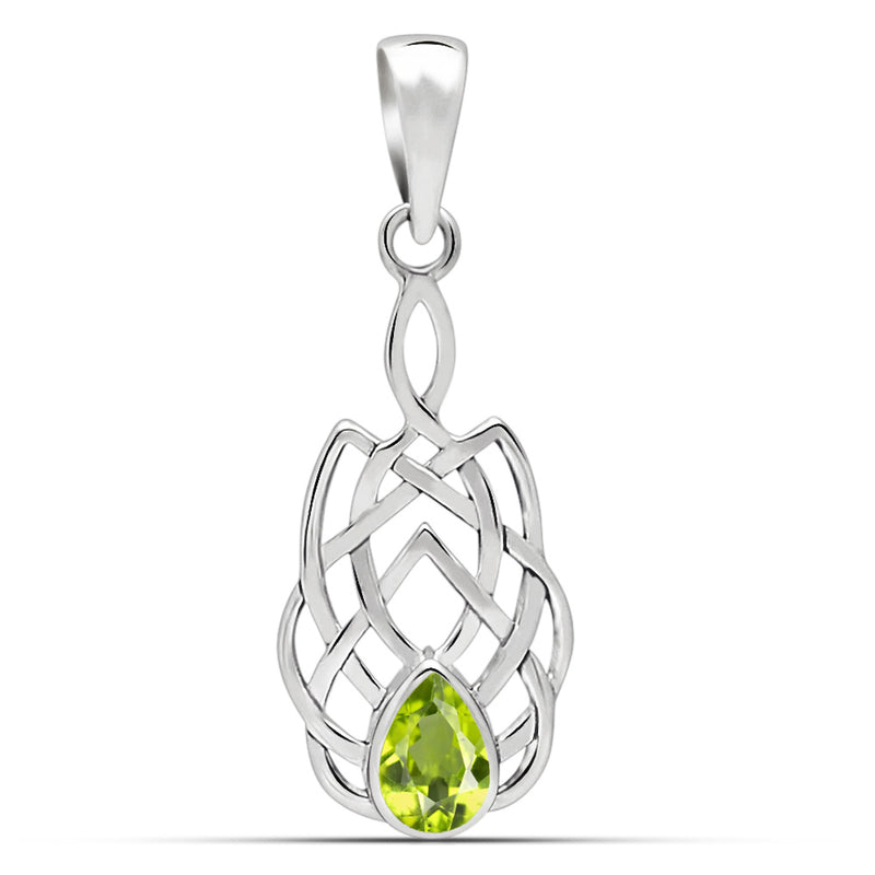 6*4 MM Pear - Celtic Design - Peridot Pendants - CCP507-P Catalogue