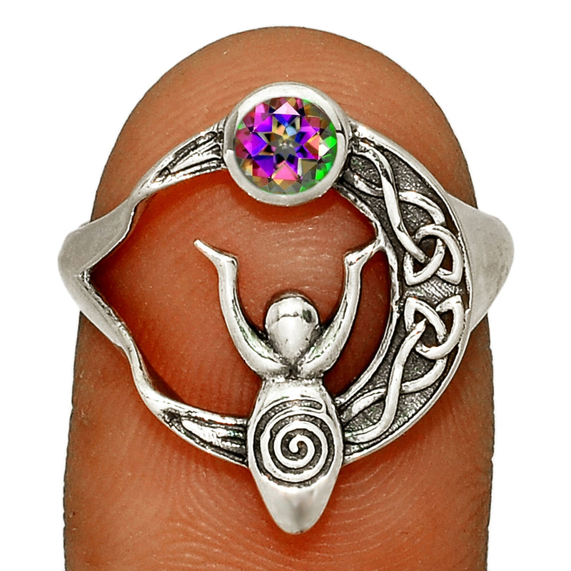 Celtic Goddess Moon - Mystic Topaz Ring - CCR502-MT Catalogue