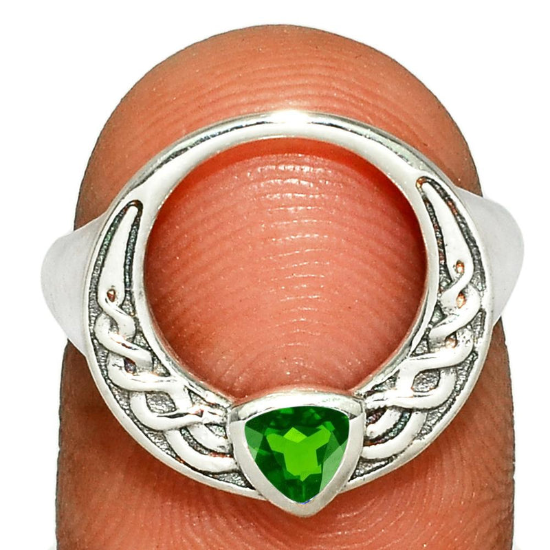 Celtic - Chrome Diopside - Faceted Ring - CCR505-CDF Catalogue