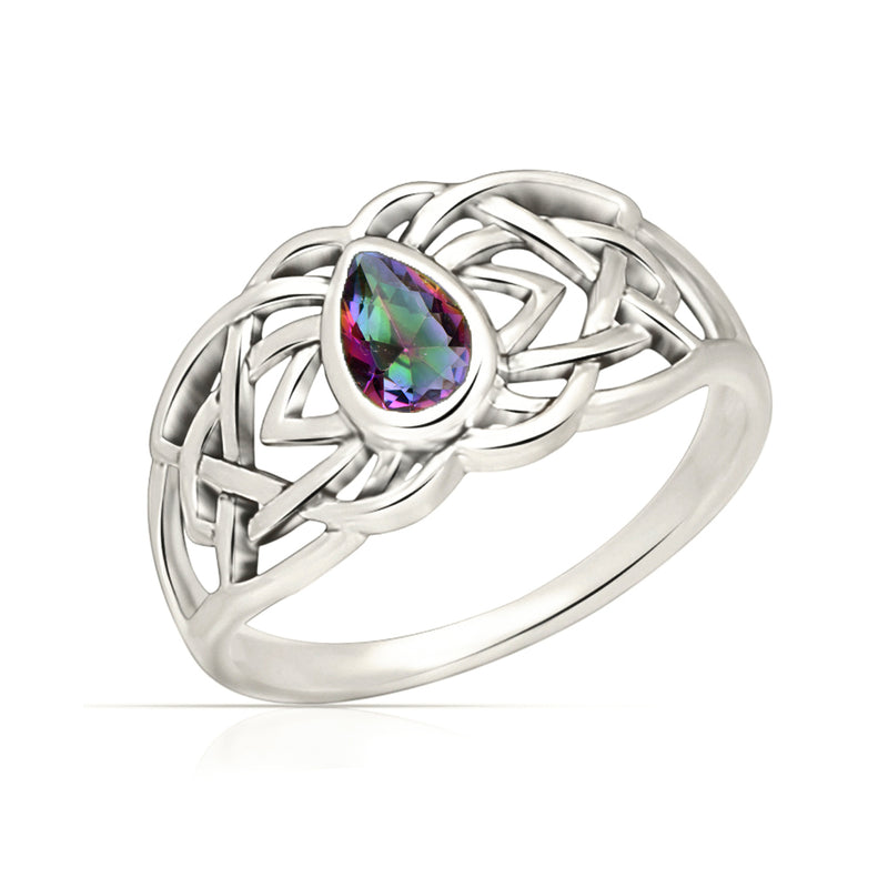 Celtic - Mystic Topaz Ring - CCR508-MT Catalogue