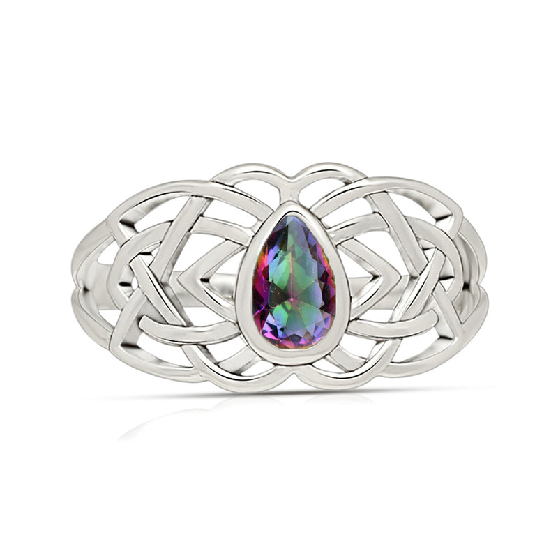 Celtic - Mystic Topaz Ring - CCR508-MT Catalogue