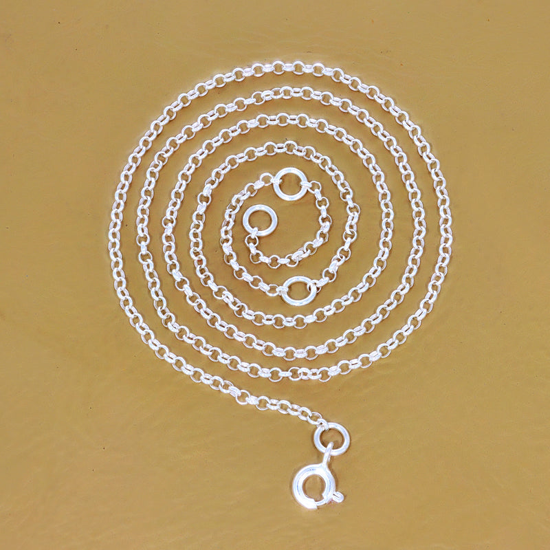 Cable Silver Chain :: 1.9 MM - ECC26