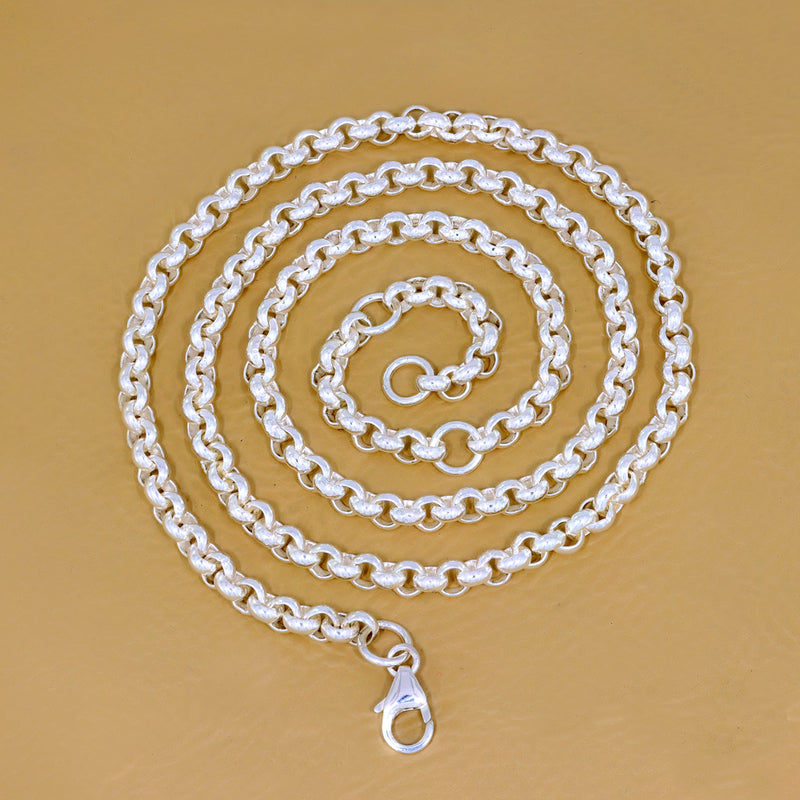 Rolo Silver Chain :: 3.8 MM - EROC6
