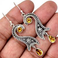 Citrine Earring-CITE1493