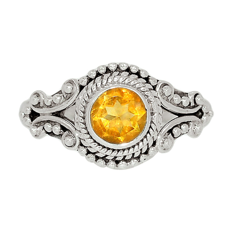 Small Filigree - Citrine Ring - CITR1059