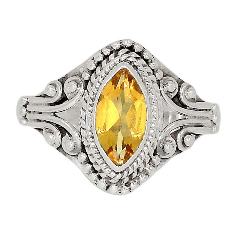 Small Filigree - Citrine Ring - CITR1088