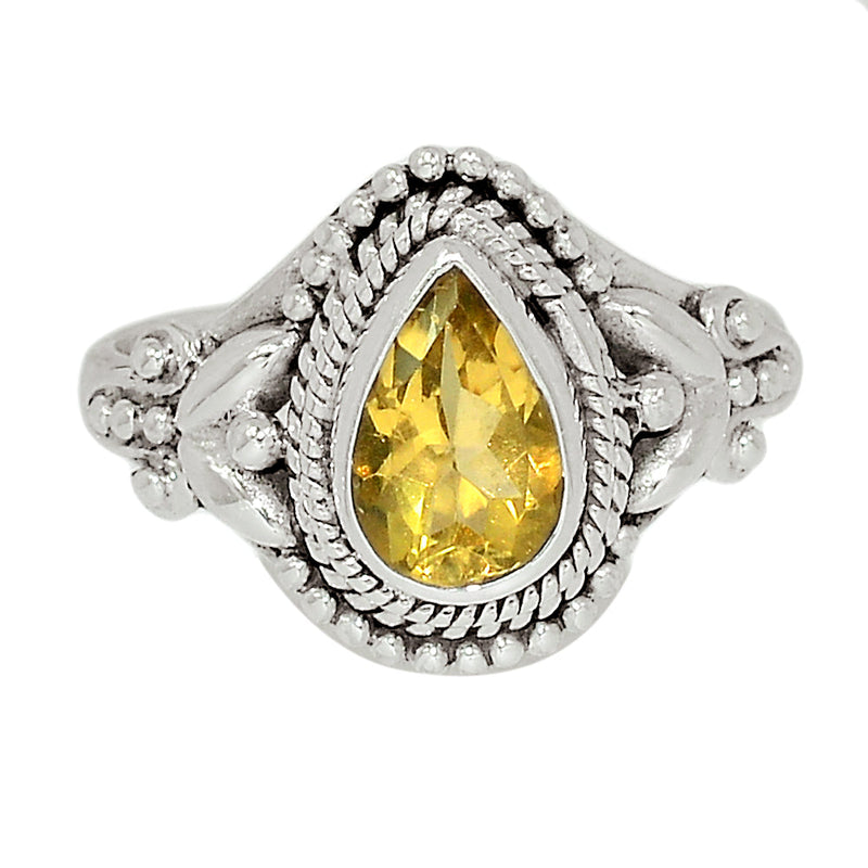 Small Filigree - Citrine Ring - CITR1107