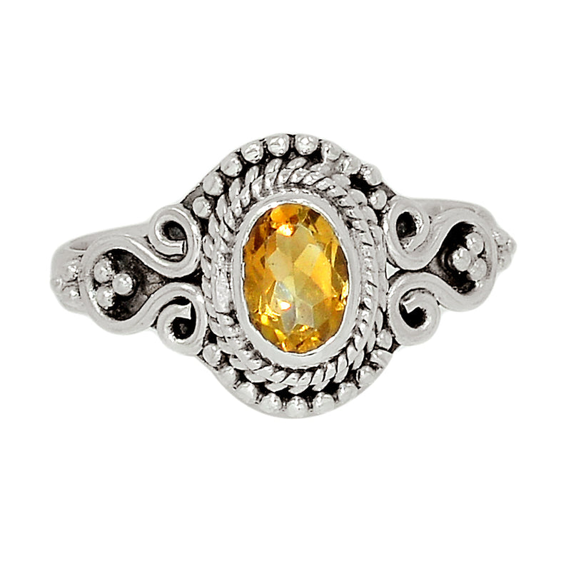 Small Filigree - Citrine Ring - CITR1117